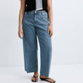 Women's high waisted wide leg jeans